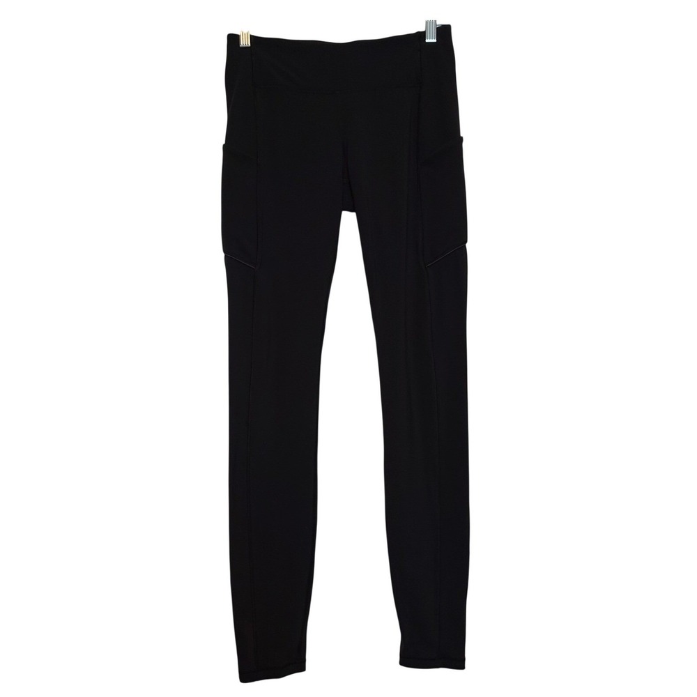Lululemon Speed Up Tight Full Length Black Running Leggings Pockets Size 6